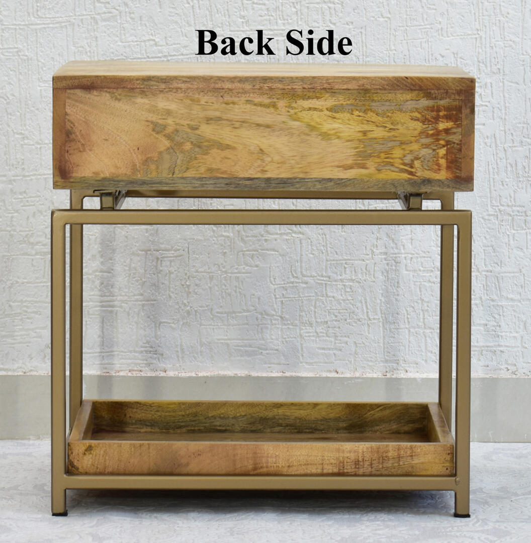 SamDecors-Rustic White EVE Side Table